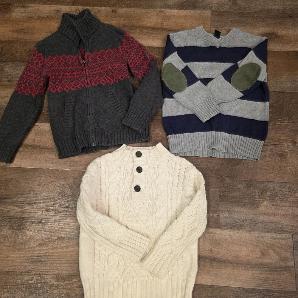 Boys Size 4-5 Gap Kids Sweaters Lot Of 3